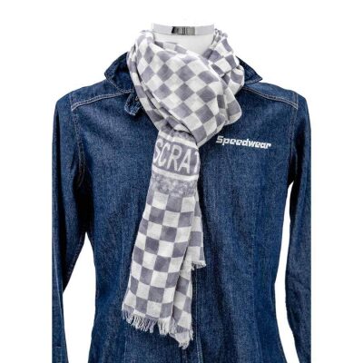Sjaal Scratch Grijs Wit