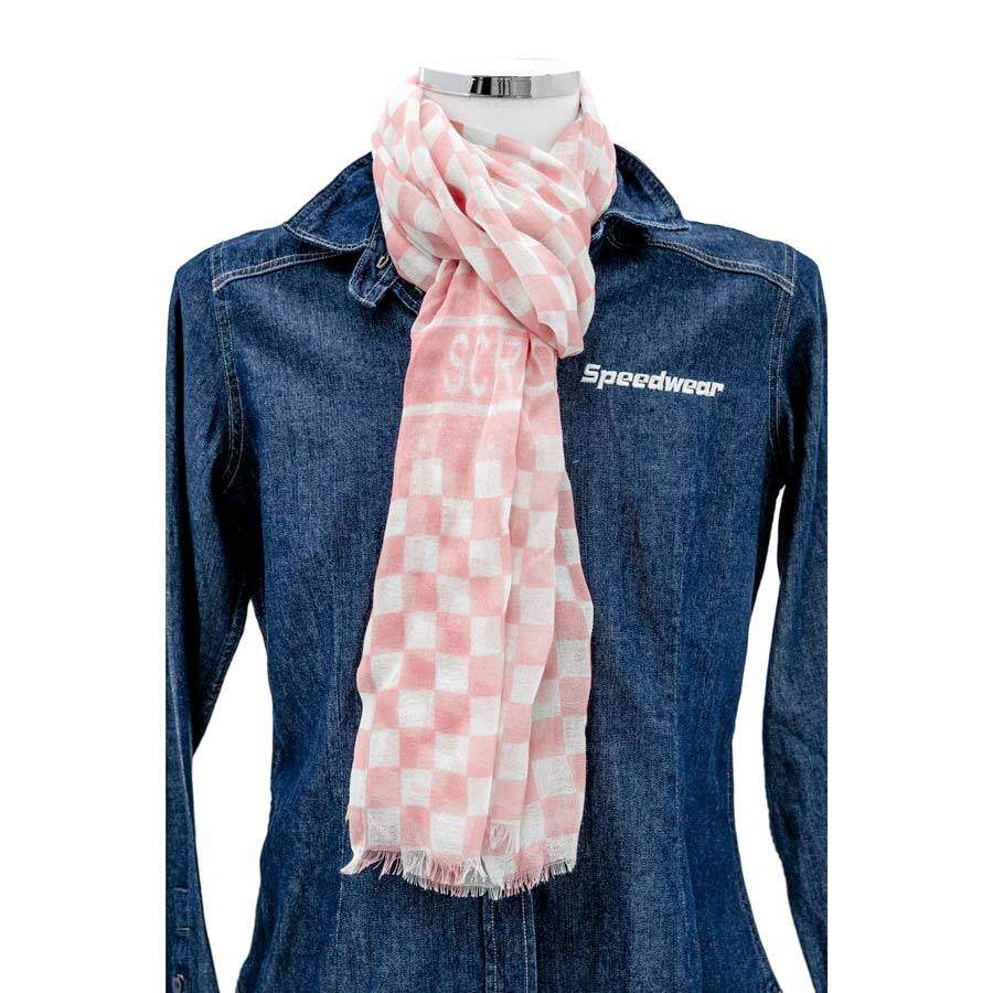 Sjaal Scratch Roze Wit