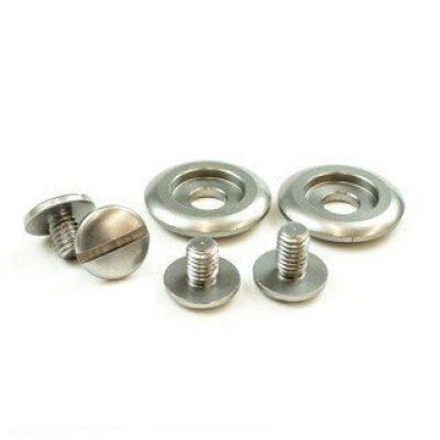 Schroevenkit voor Arai karting helm kleur gun metal