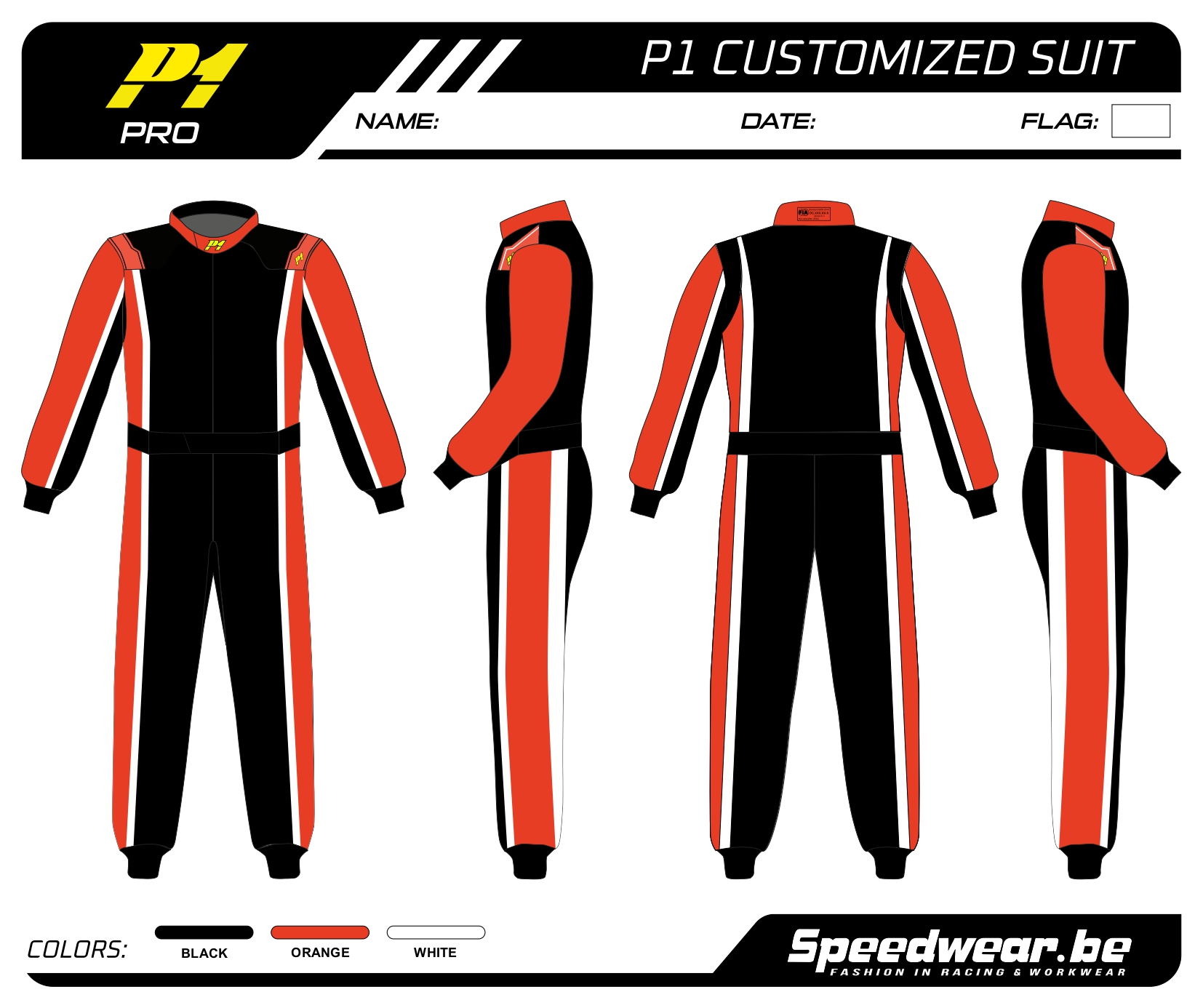 P1 FIA Race overall - Volledig op maat PATROON PRO 5