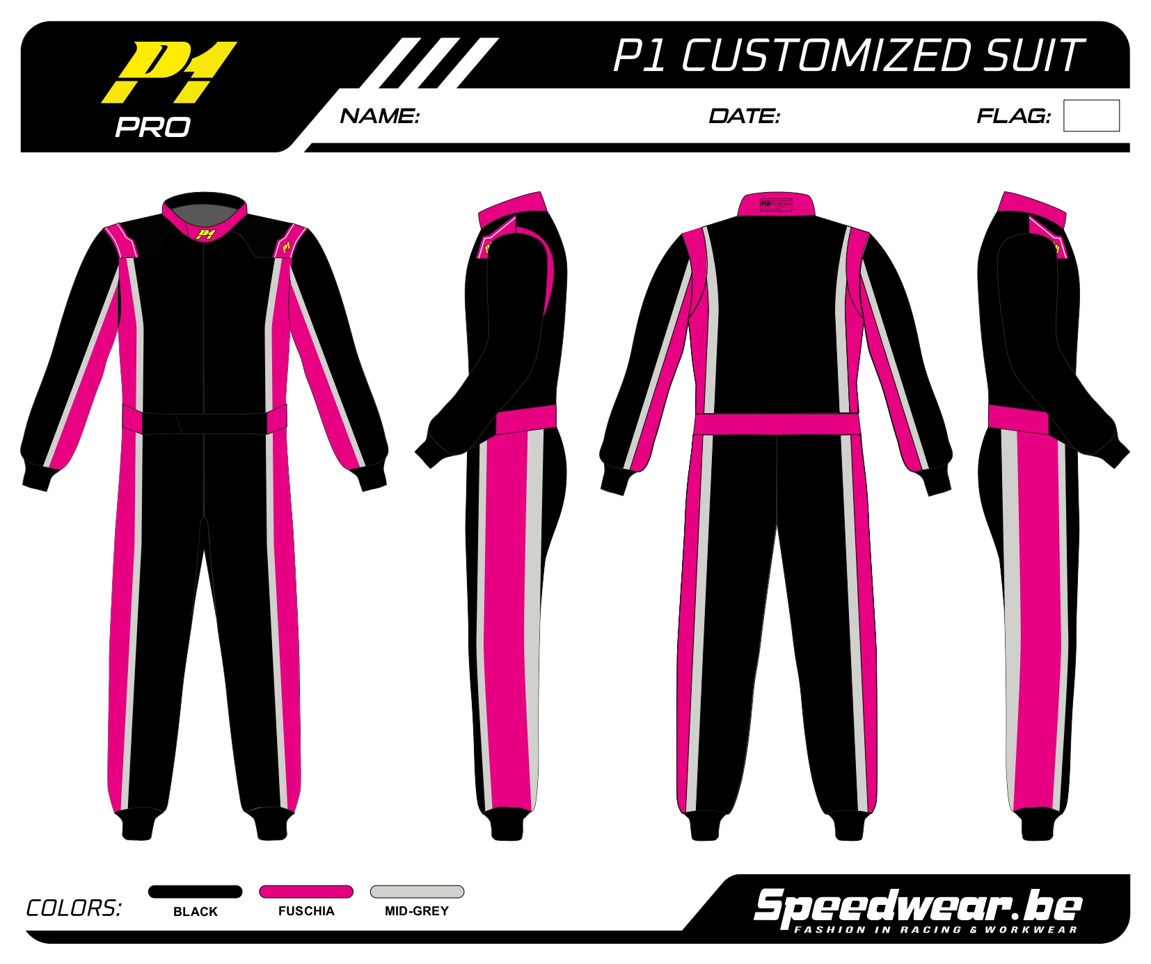 P1 FIA Race overall - Volledig op maat PATROON PRO 5