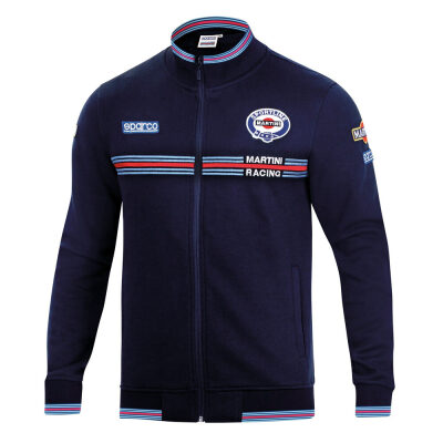 Sparco Full Zip Sweatshirt Martini Racing Blue