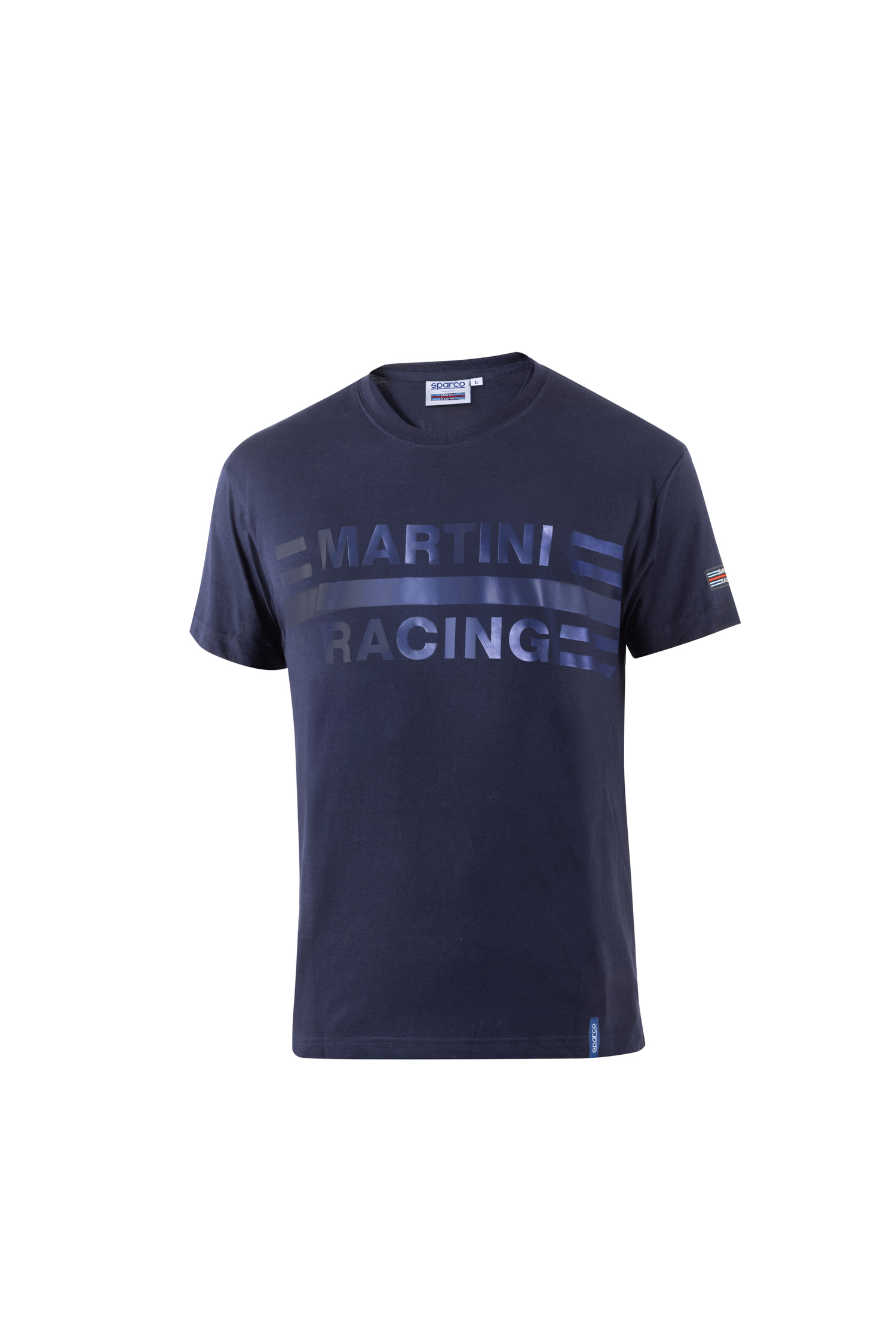 Sparco T-Shirt Big Logo Martini-R Donkerblauw