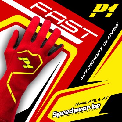 P1 autoracing handschoenen FAST