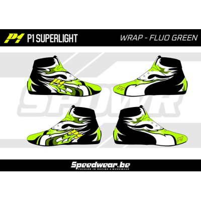 P1 CustomDesign Schoen WRAP Fluo Groen