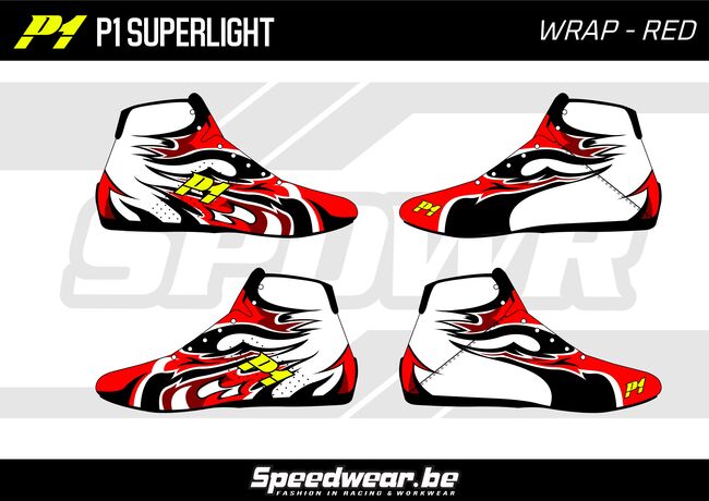 P1 CustomDesign Schoen WRAP Rood