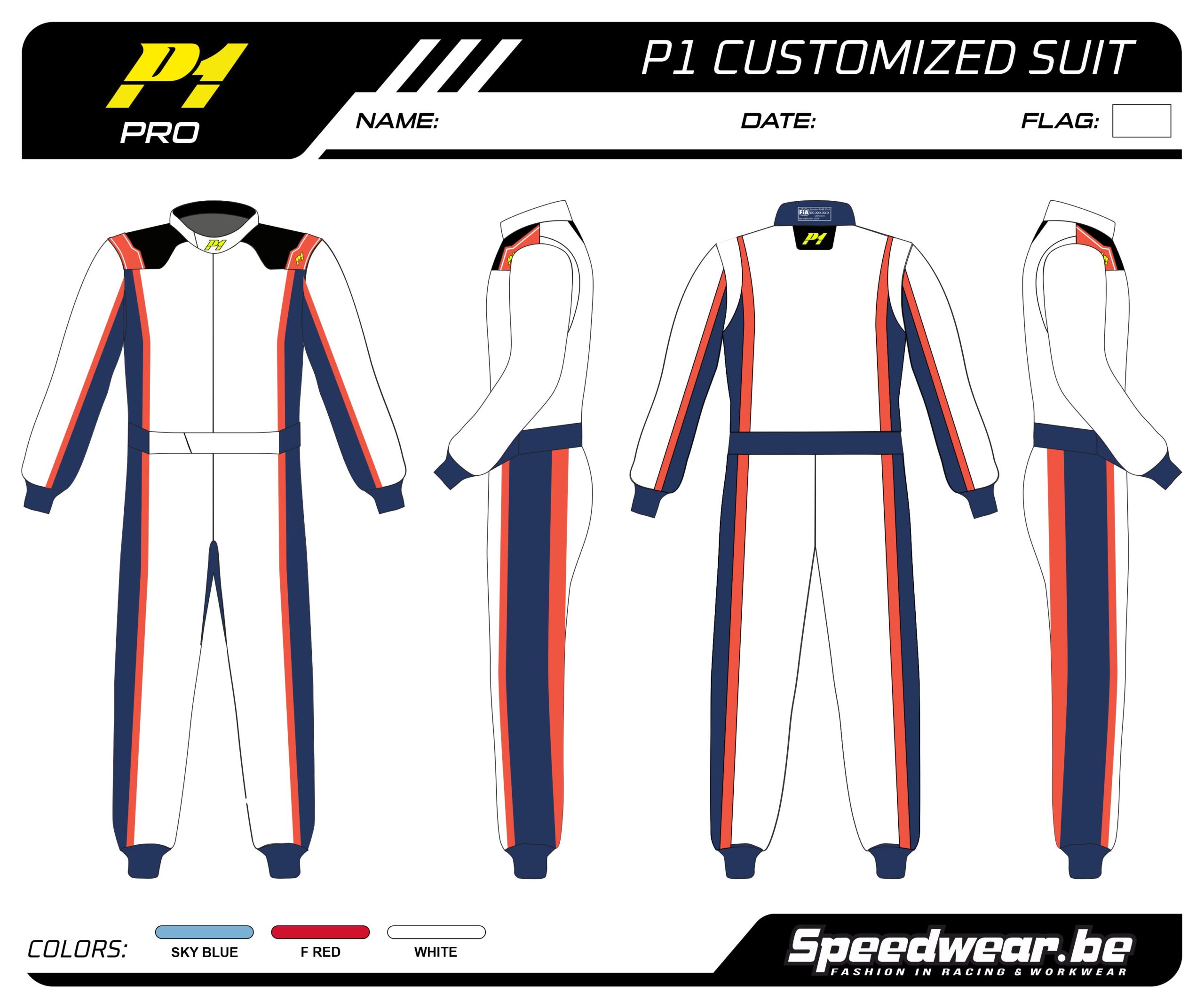 P1 FIA Race overall - Volledig op maat PATROON PRO 5