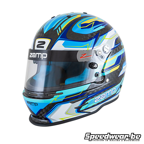 Zamp Kart Helm KIDS RZ 48 Carbon Blauw