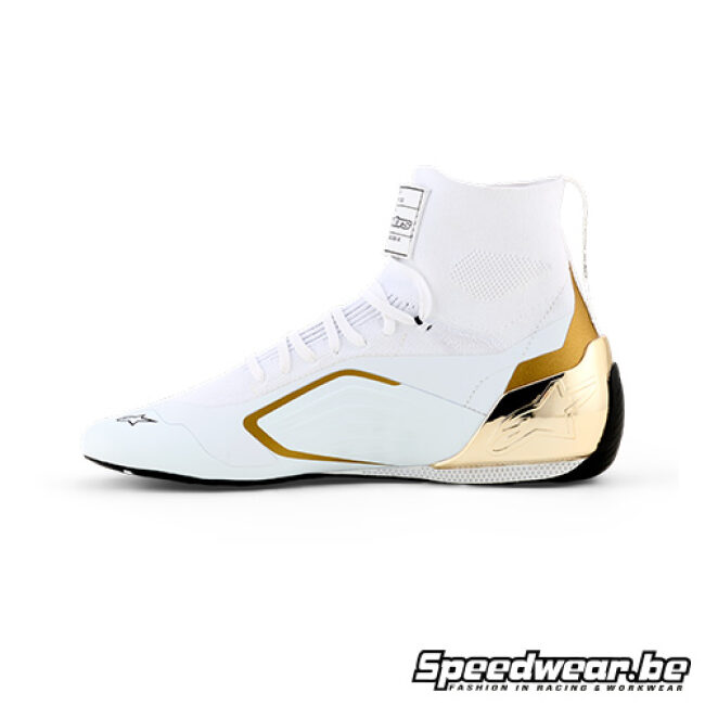Alpinestars Supertech K FIA 8877-2022 Kartschoen – Exclusive White Gold Edition