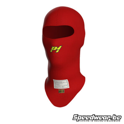 P1 Advanced Racewear X-Flow Helmmuts – FIA-gekeurd – Rood
