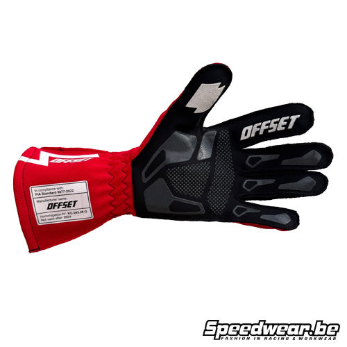 OFFSET Karting Handschoen CONCEPT FIA Rood