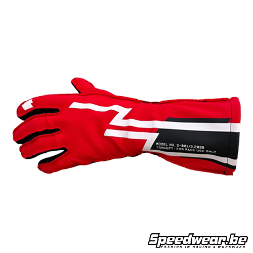 OFFSET Karting Handschoen CONCEPT FIA Rood
