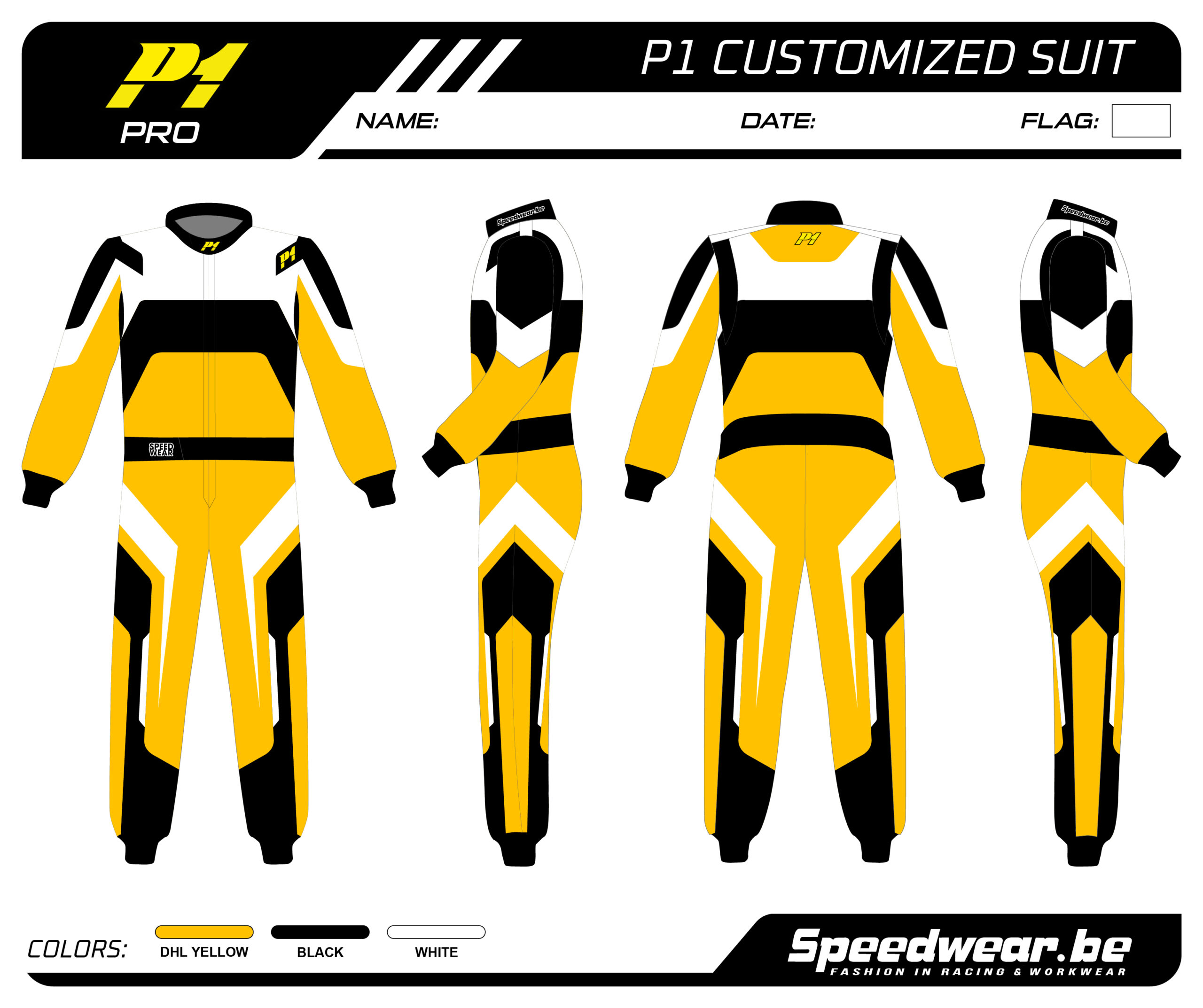 P1 FIA Race overall - Volledig op maat PATROON PRO 10