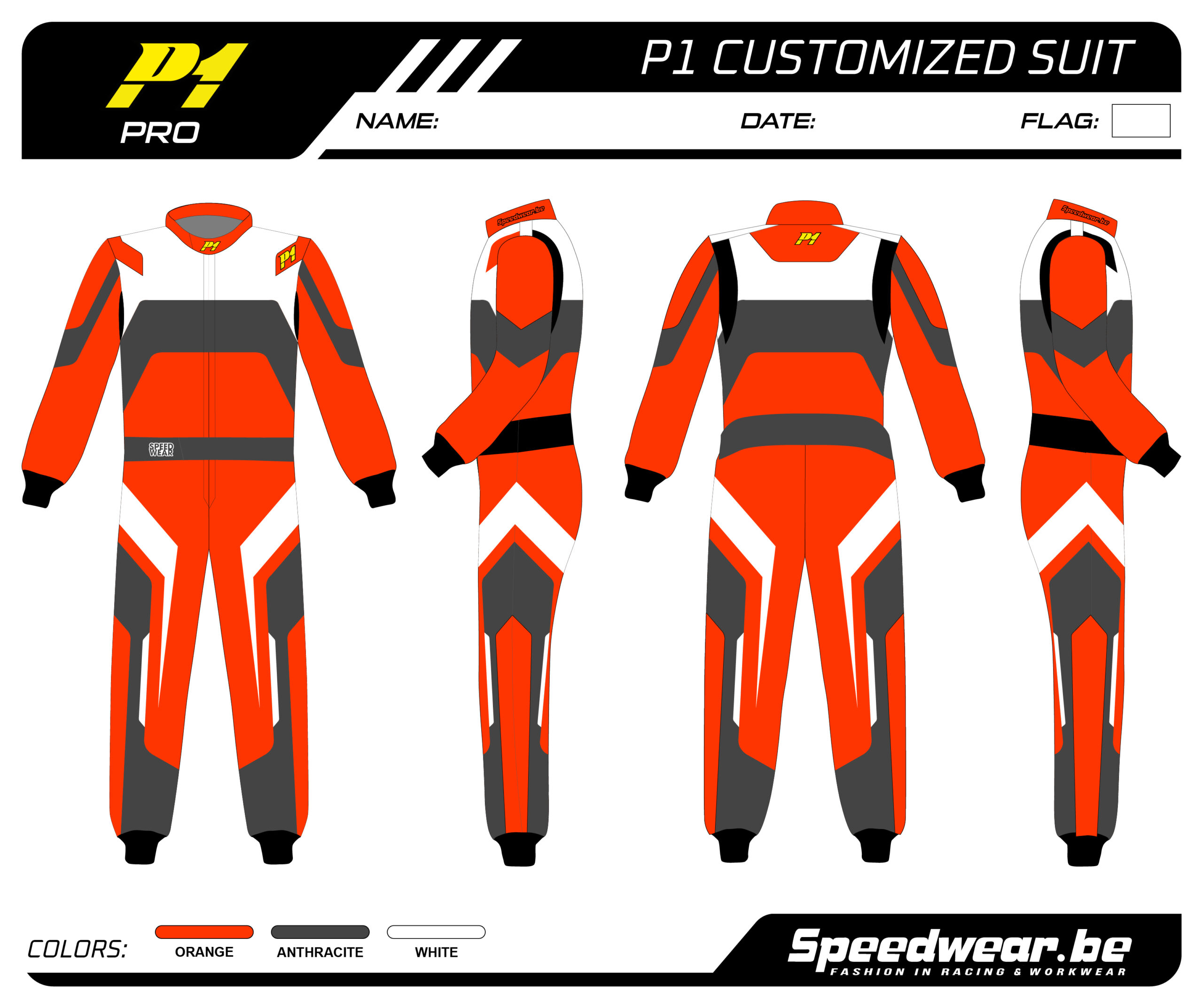P1 FIA Race overall - Volledig op maat PATROON PRO 10