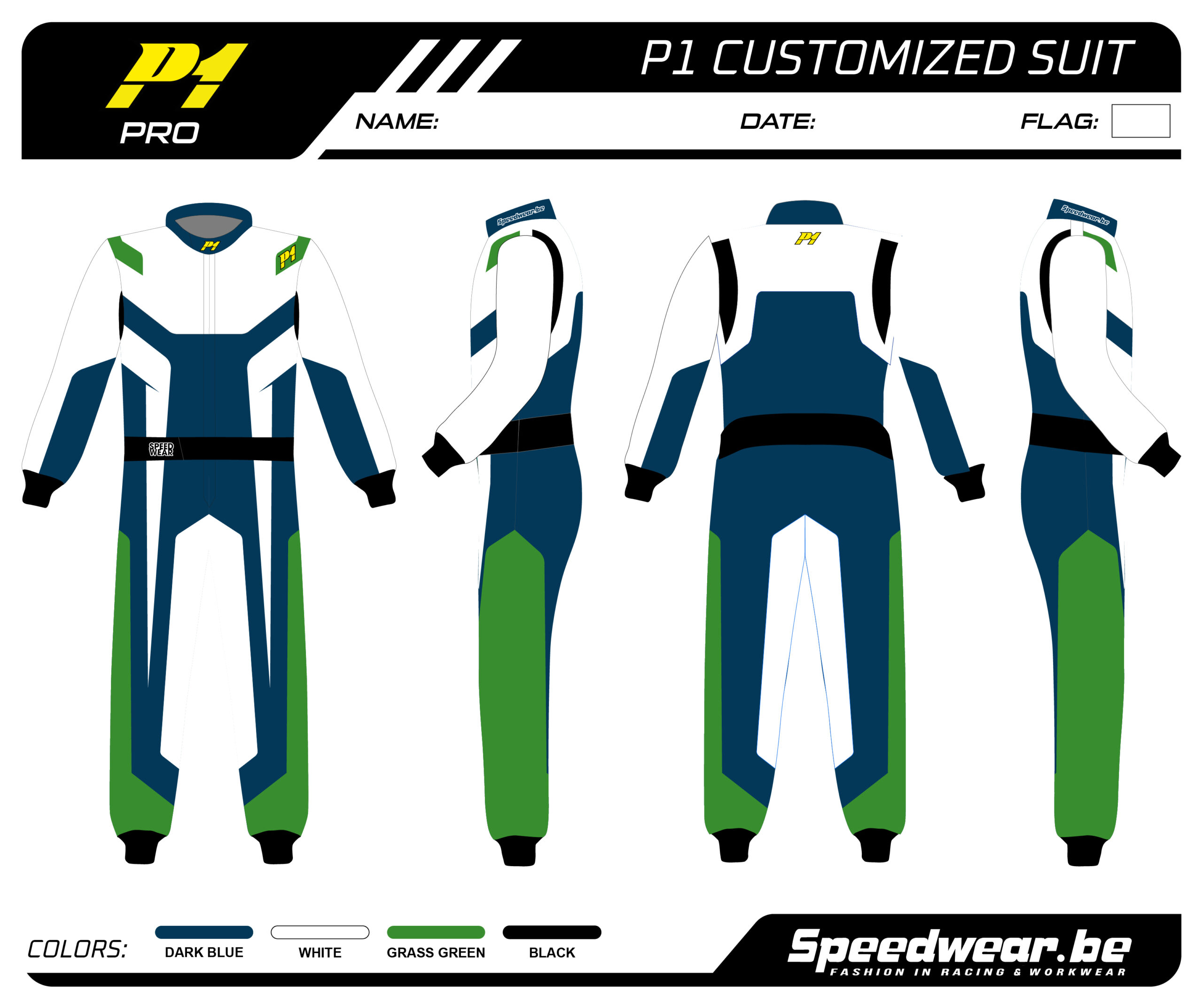 P1 FIA Race overall – Volledig op maat PATROON PRO 14